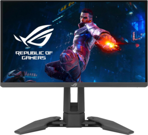 a computer screen with a man on it